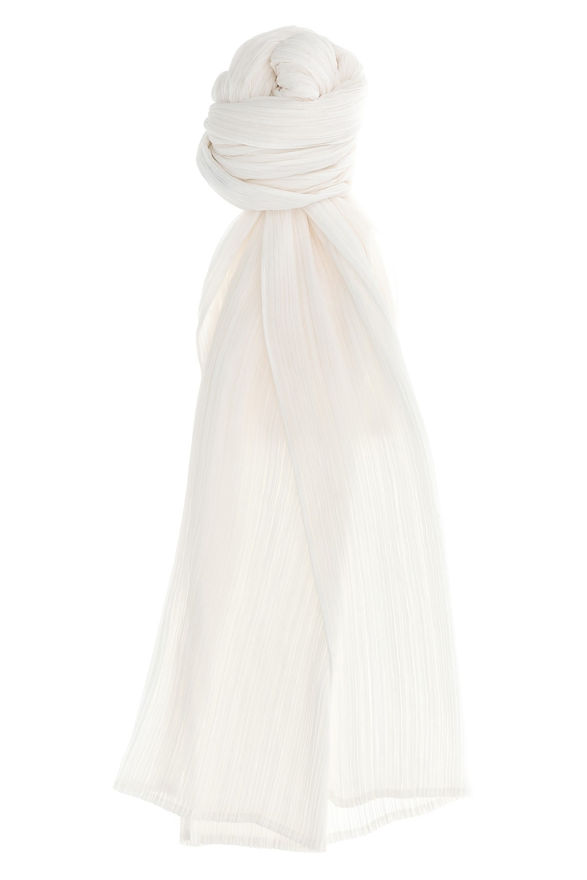 Issey Miyake Basic Madame-t Small Scarves And Foulards White In White