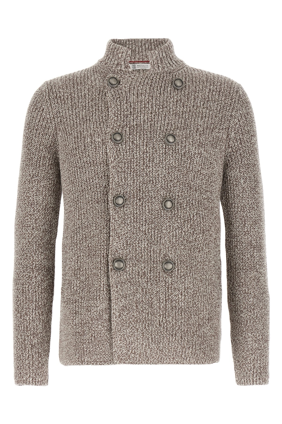 Brunello Cucinelli Double-breasted Cardigan Sweaters And Cardigans Multicolor