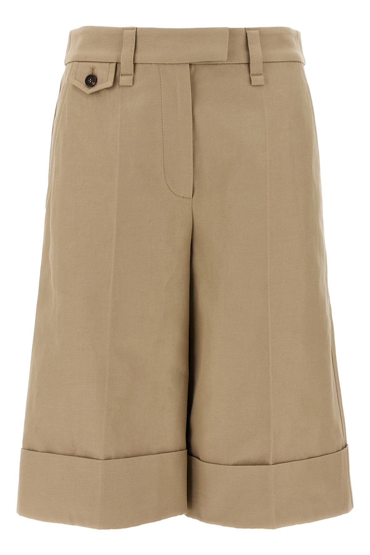Shop Brunello Cucinelli Turn-up Bermuda Shorts