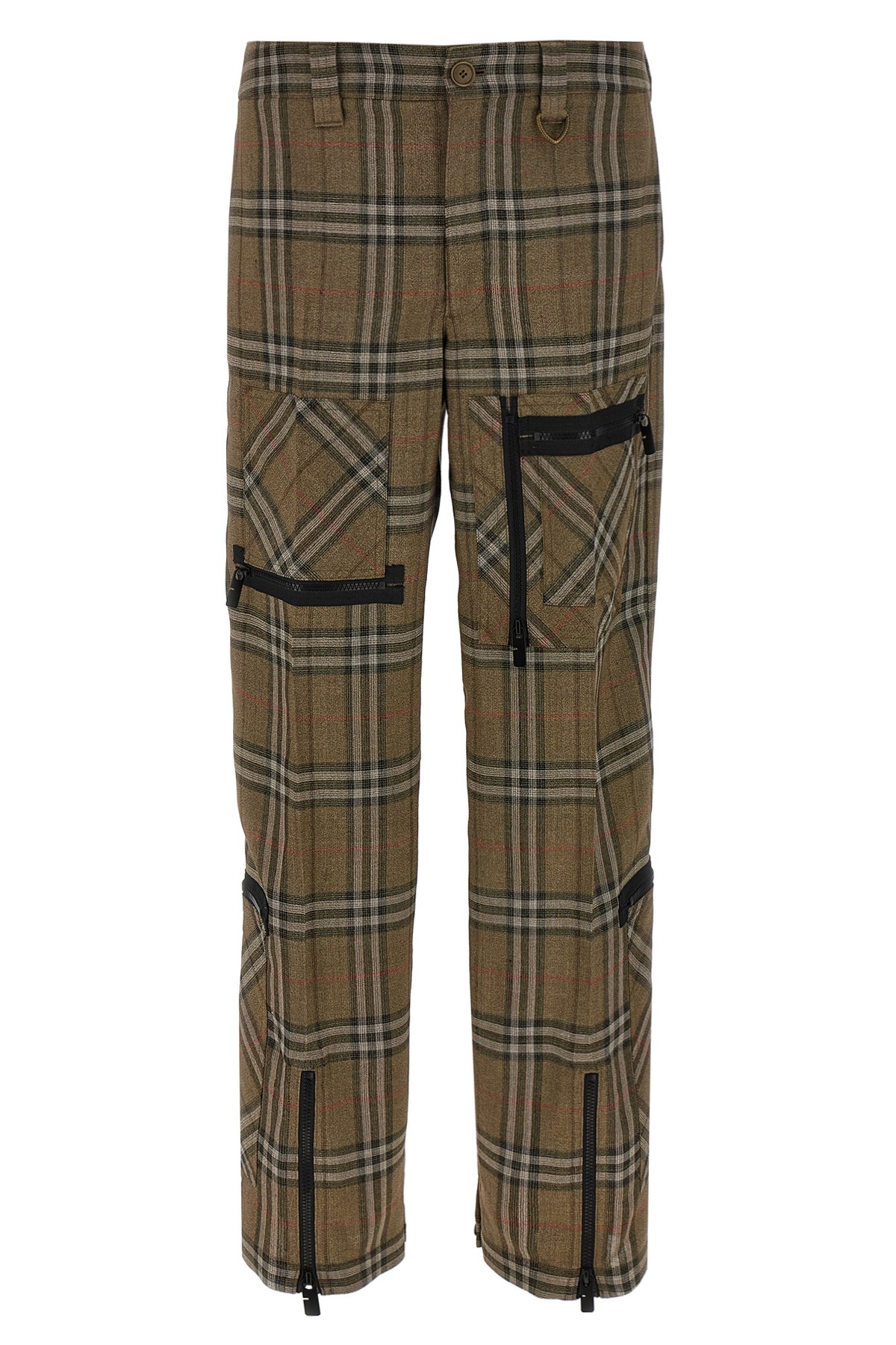 Burberry Cargo Pant With Embroidered Viscose Blend
