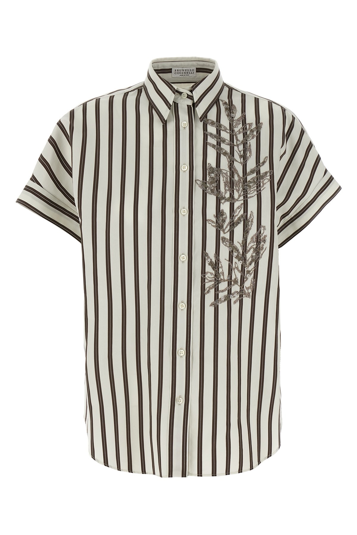 Brunello Cucinelli Embroidery Shirt Shirt And Blouse Multicolor