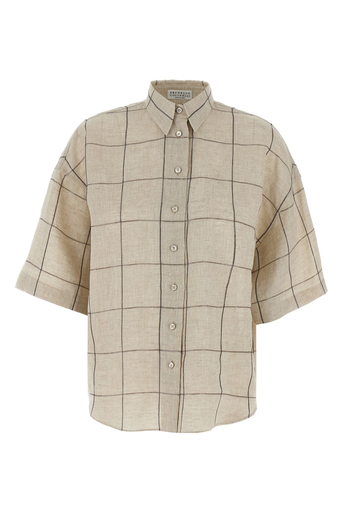 Brunello Cucinelli Checked Short-sleeved Shirt