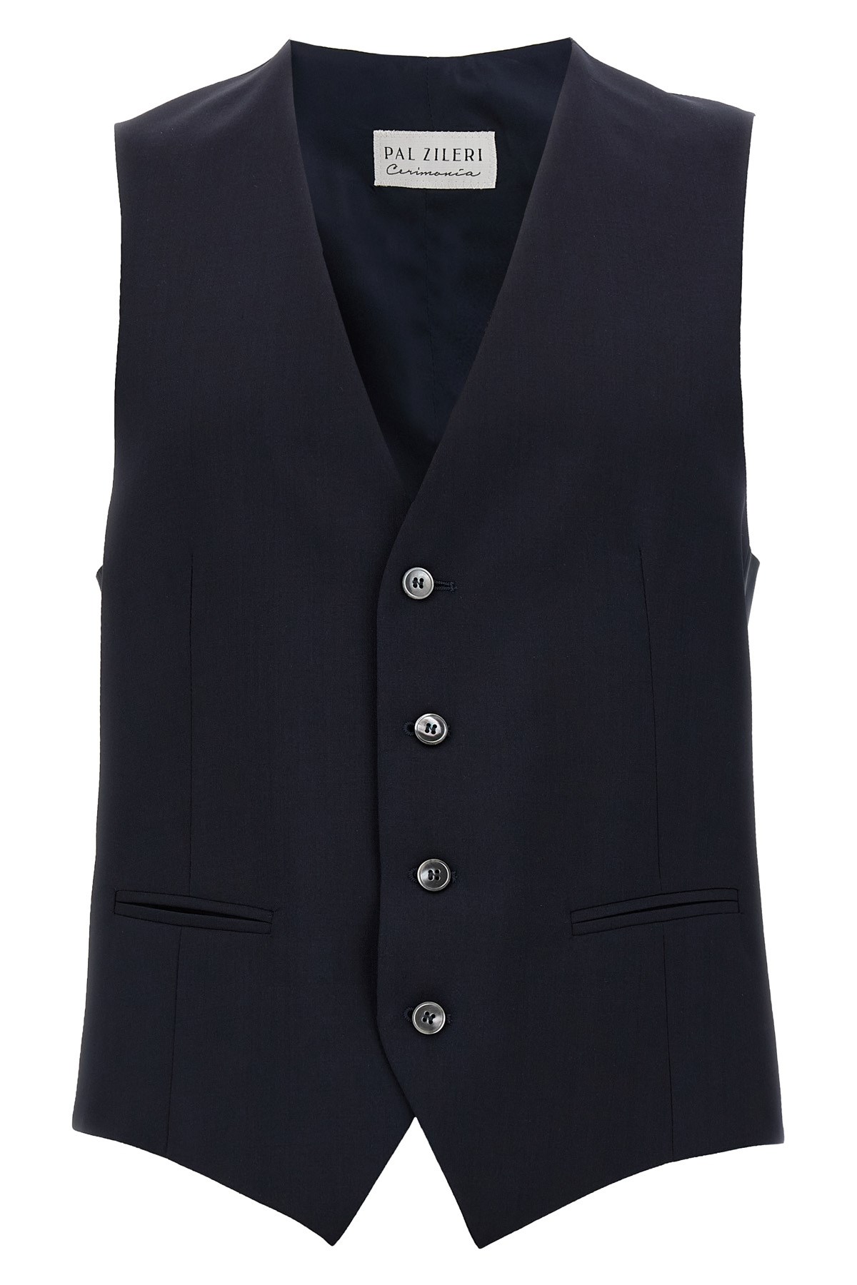Pal Zileri Tailored Vest With V-neckline And Adjustable Back Strap