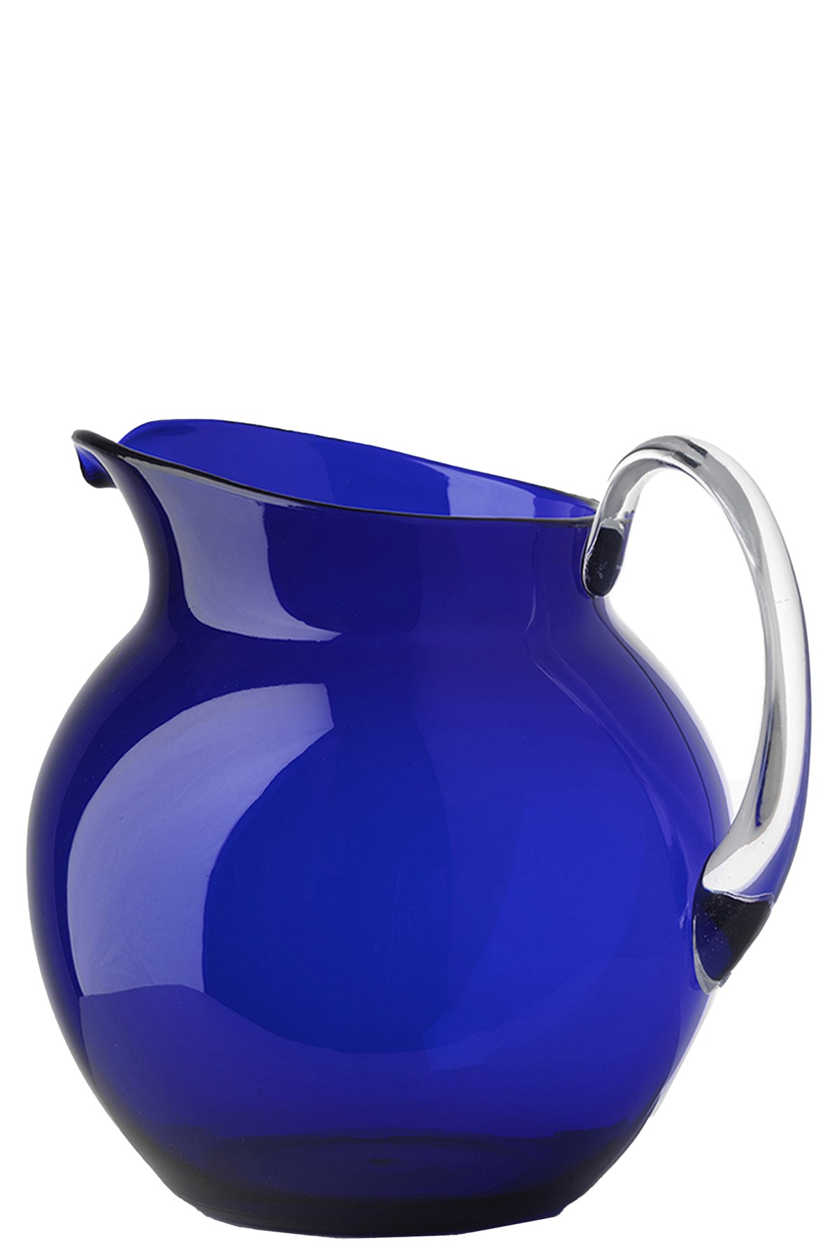 Mario Luca Giusti Round Crystal Jar In Blue