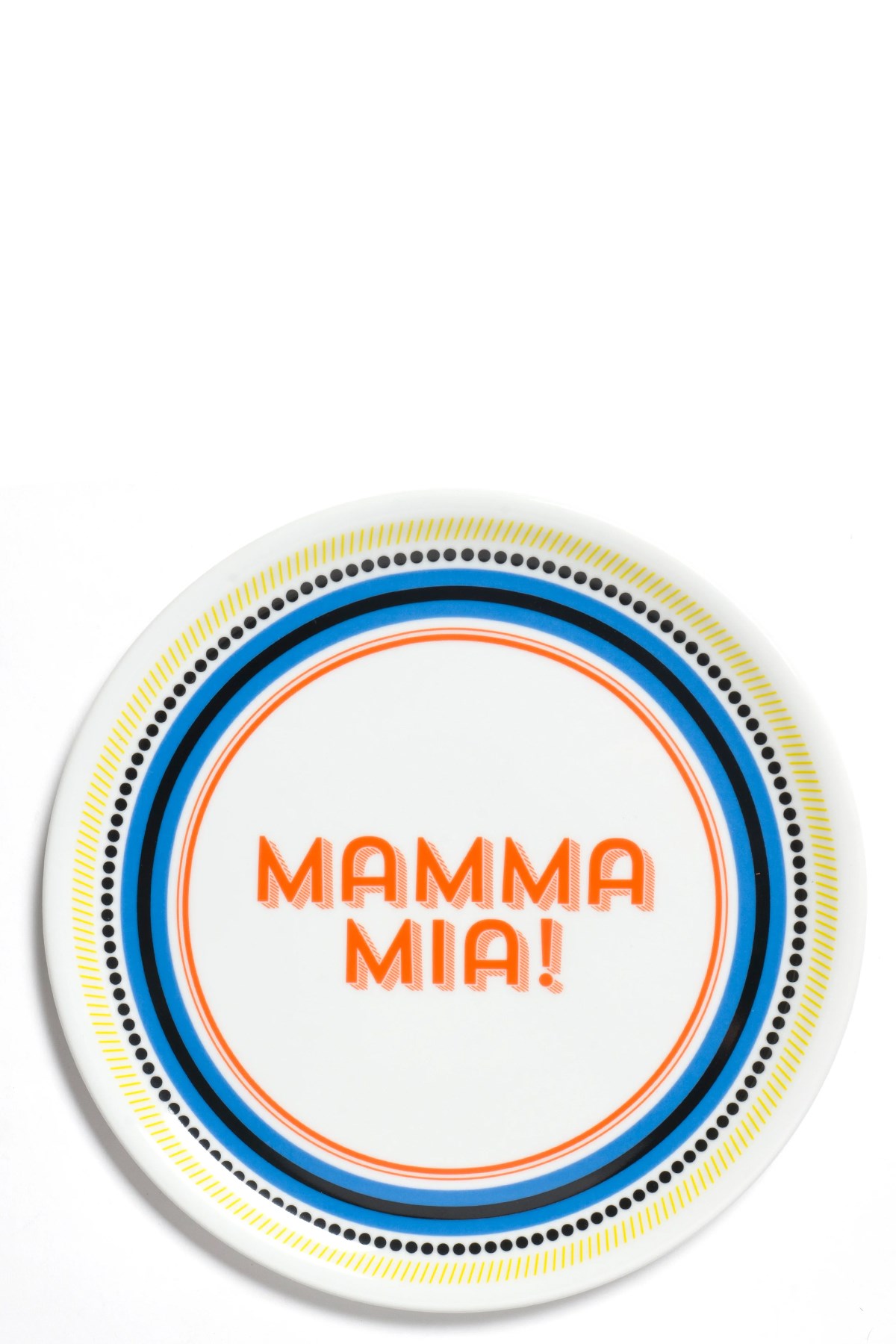 Bitossi 'mamma Mia' Pizza Plate ⌀ 32 Cm In Multi