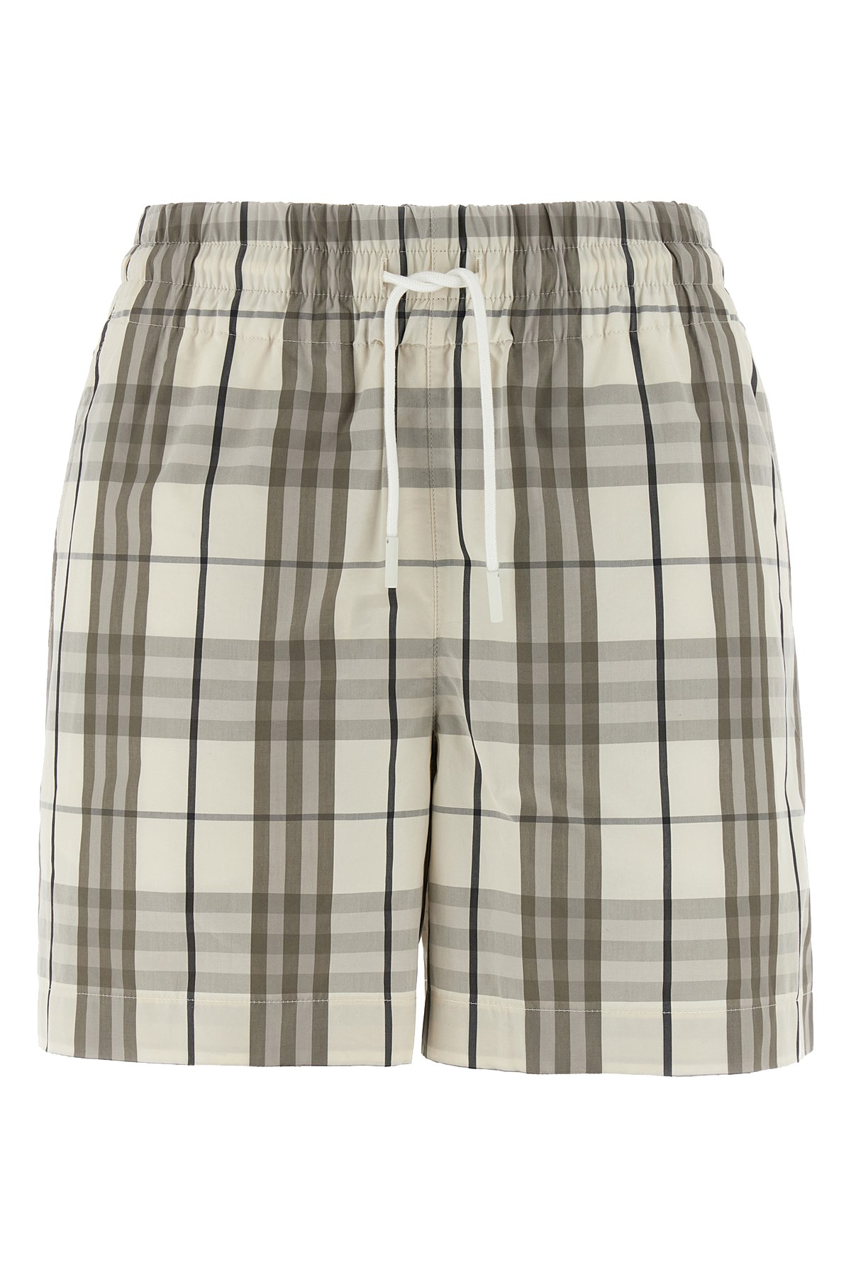 Shop Burberry Check Bermuda Shorts