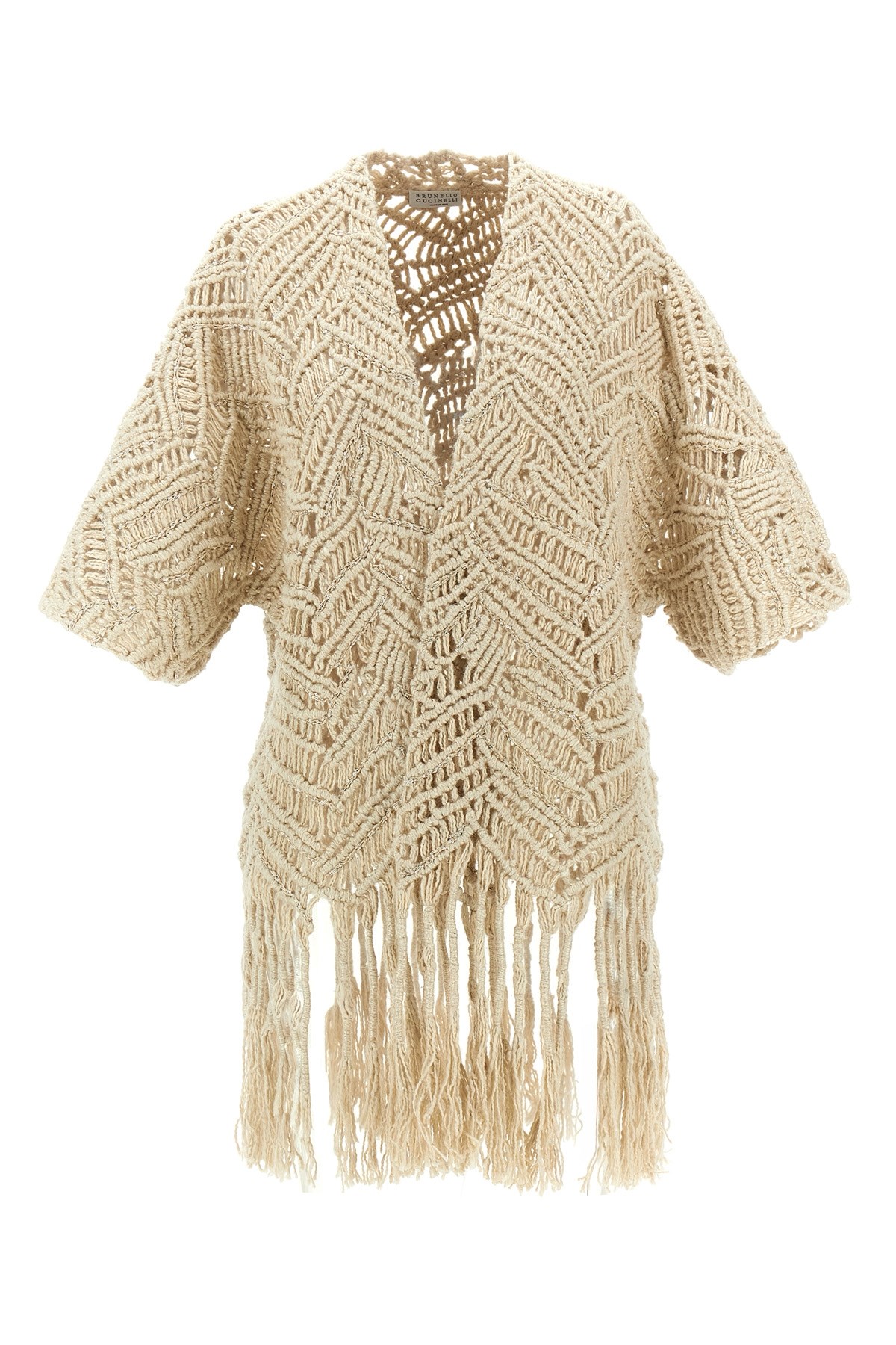Brunello Cucinelli Brunello Cucinell Opera Dazzling Macrame Cardigan