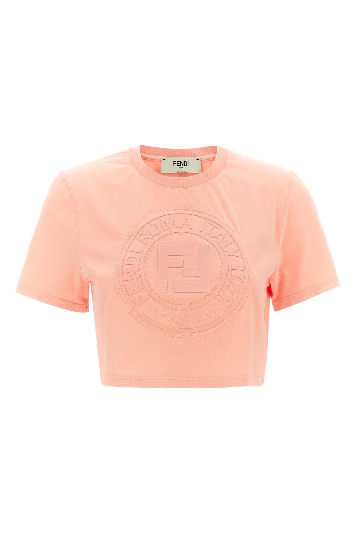 Fendi Women Pink Cotton T-shirt