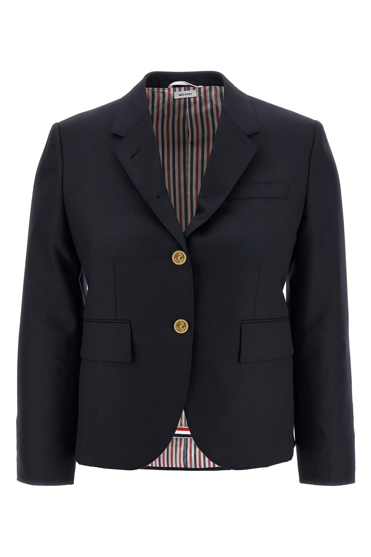 Thom Browne Single-breasted Blazer Blazer And Suits Blue In Black