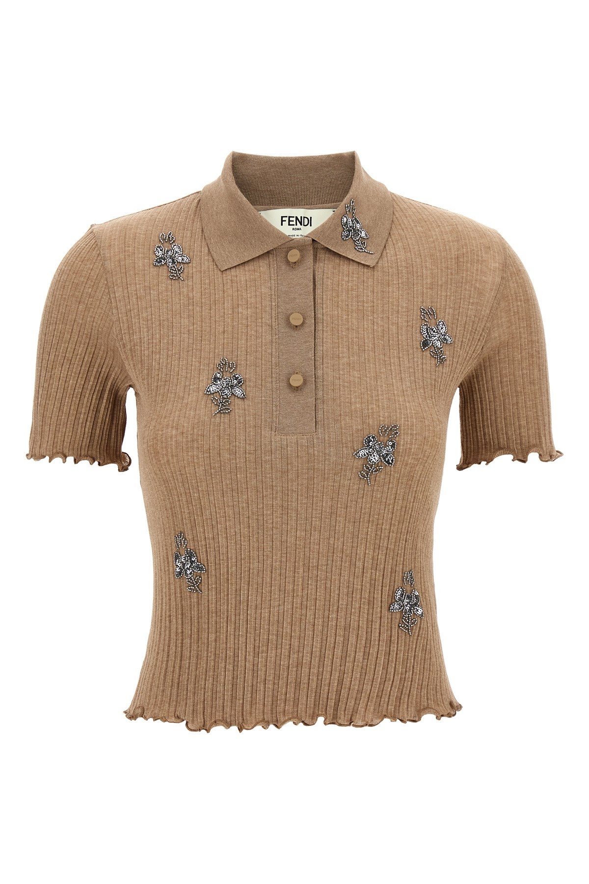 Tシャツ・カットソー ANDERSSON BELL FW22 'Portela' polo shirt (ATB767W MLTPNK) Andersson bell 'portela' polo shirt available on julian