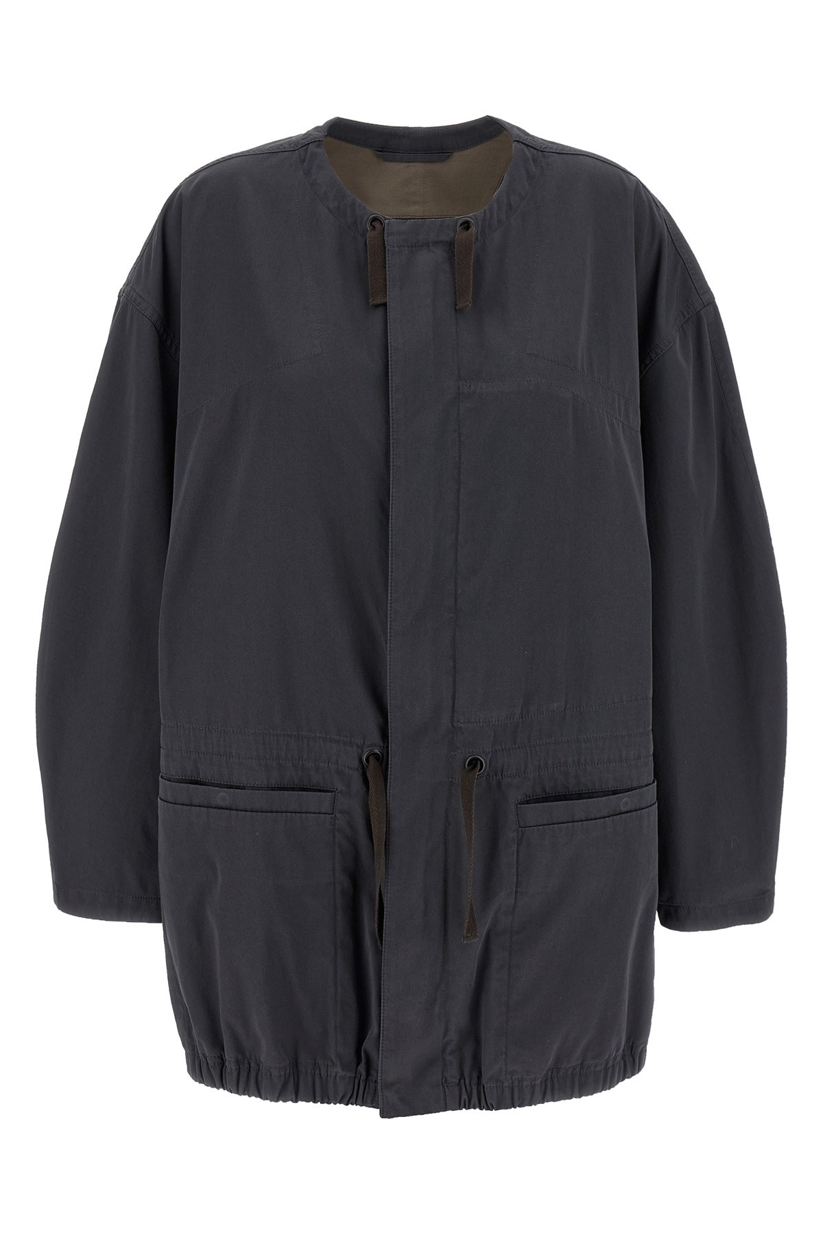 Lemaire Cotton Parka With Drawstring And Elasticated Hem