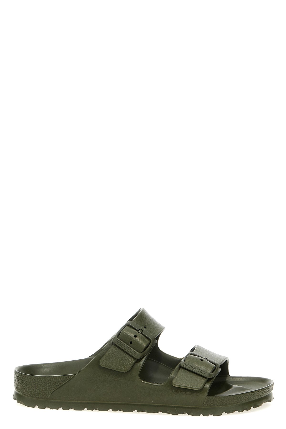 Birkenstock Mens Active Khaki Eva Arizona Double-strap Leather Sandals