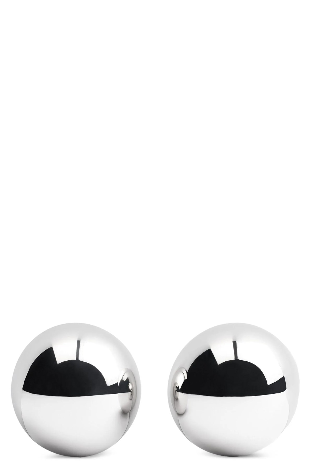 Jacquemus Salon Silver-colored Earrings With Snap Closure And Shiny Finish In Copper Woman