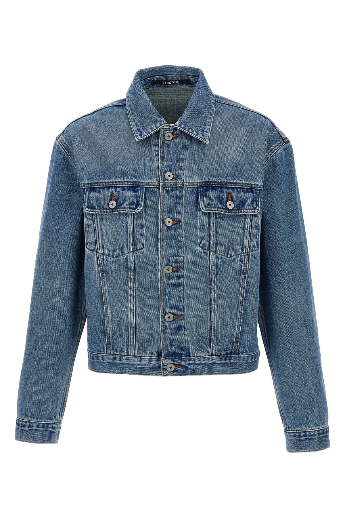 Jacquemus Vintage Light Wash Cropped Denim Jacket