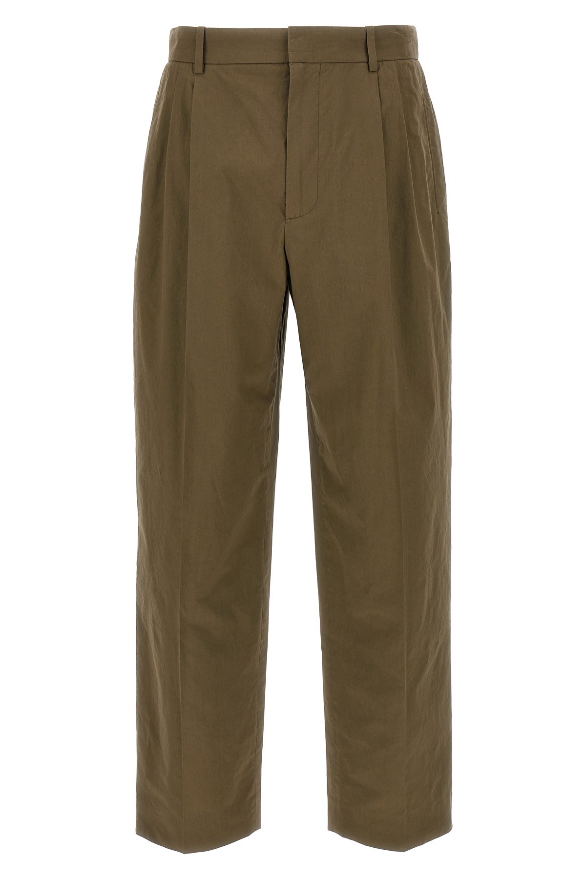 The Row Trousers Front Pleated Belt Loops In Brown