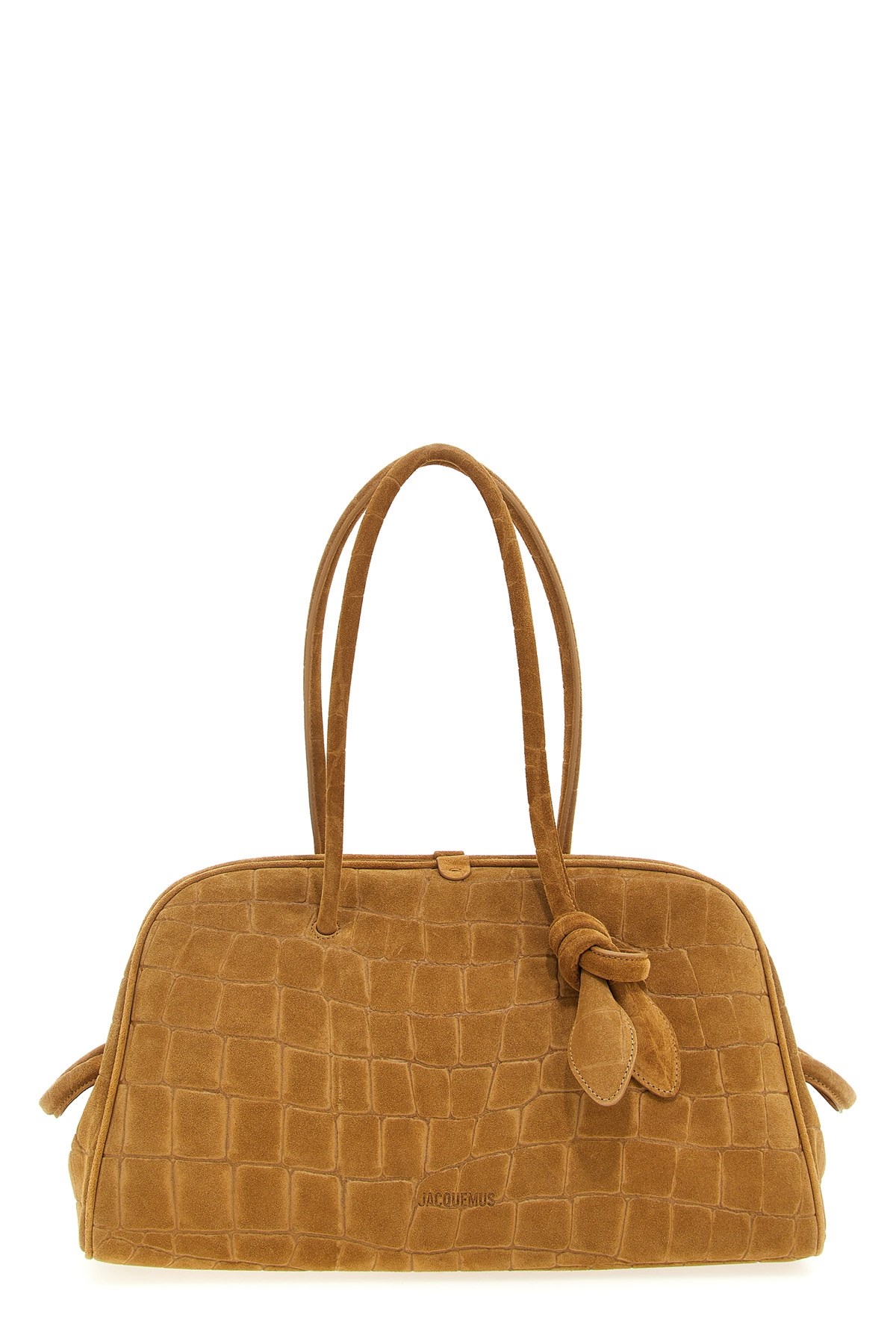 Jacquemus Le Turismo Crocodile-effect Suede Shoulder Bag