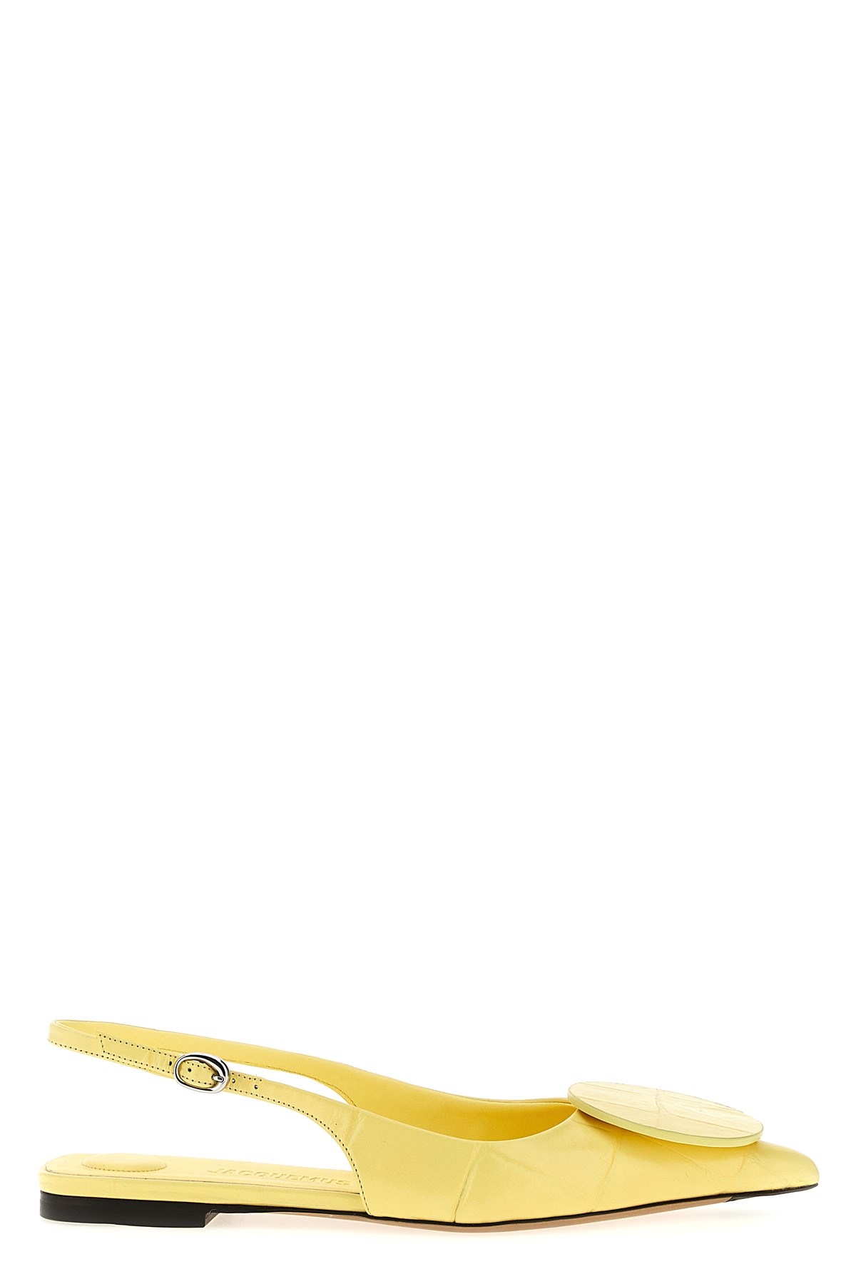 Jacquemus 'pointed Toe Flat Sole Pump With Buckle Detail'