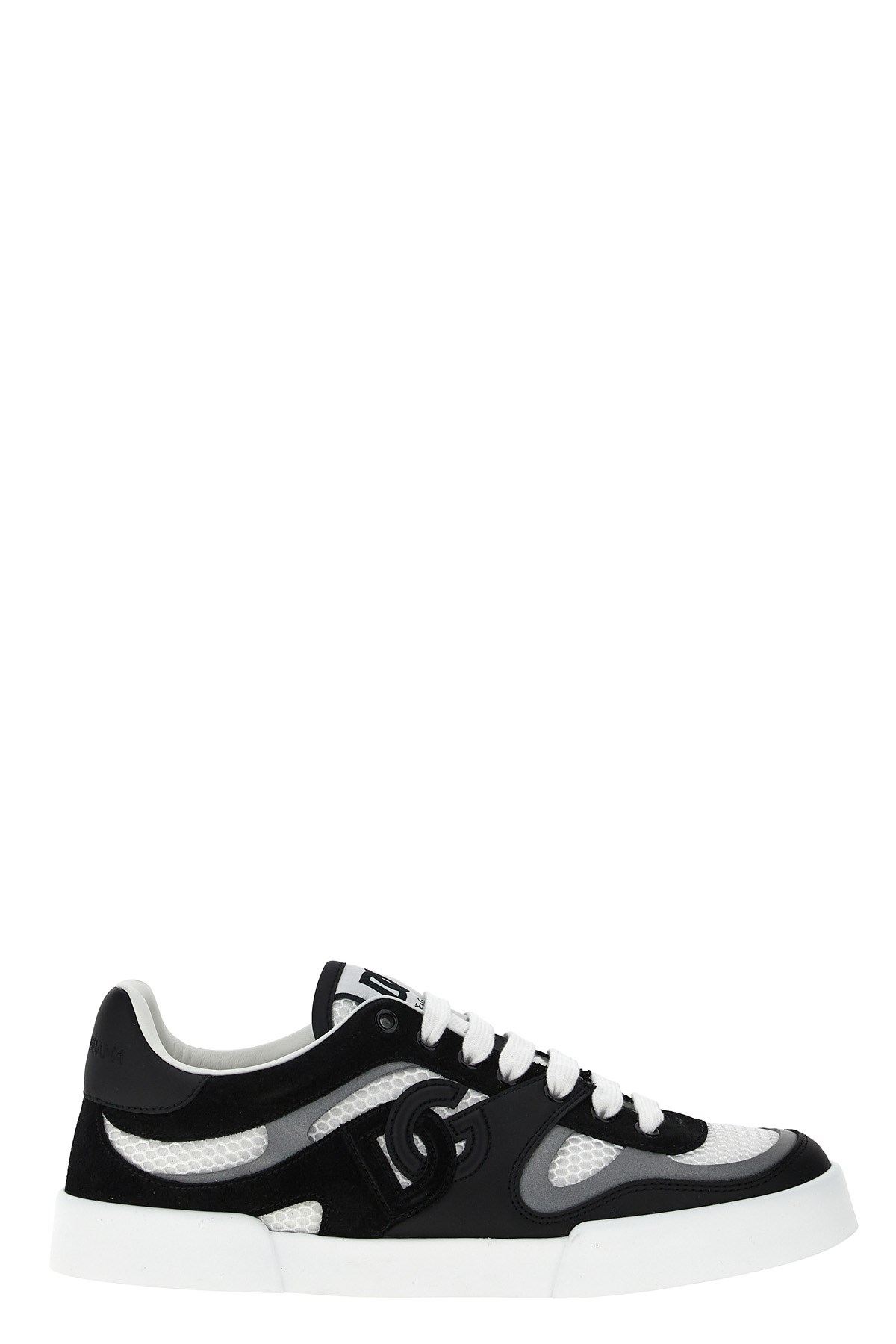Dolce & Gabbana Portofino Light Low-top Mesh And Leather Sneakers