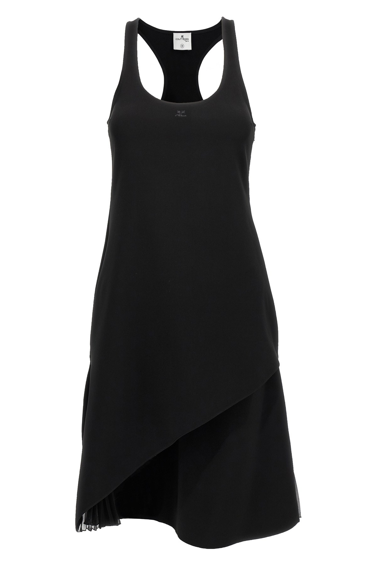Courrèges Infinity Pleats Crepe A-line Dress