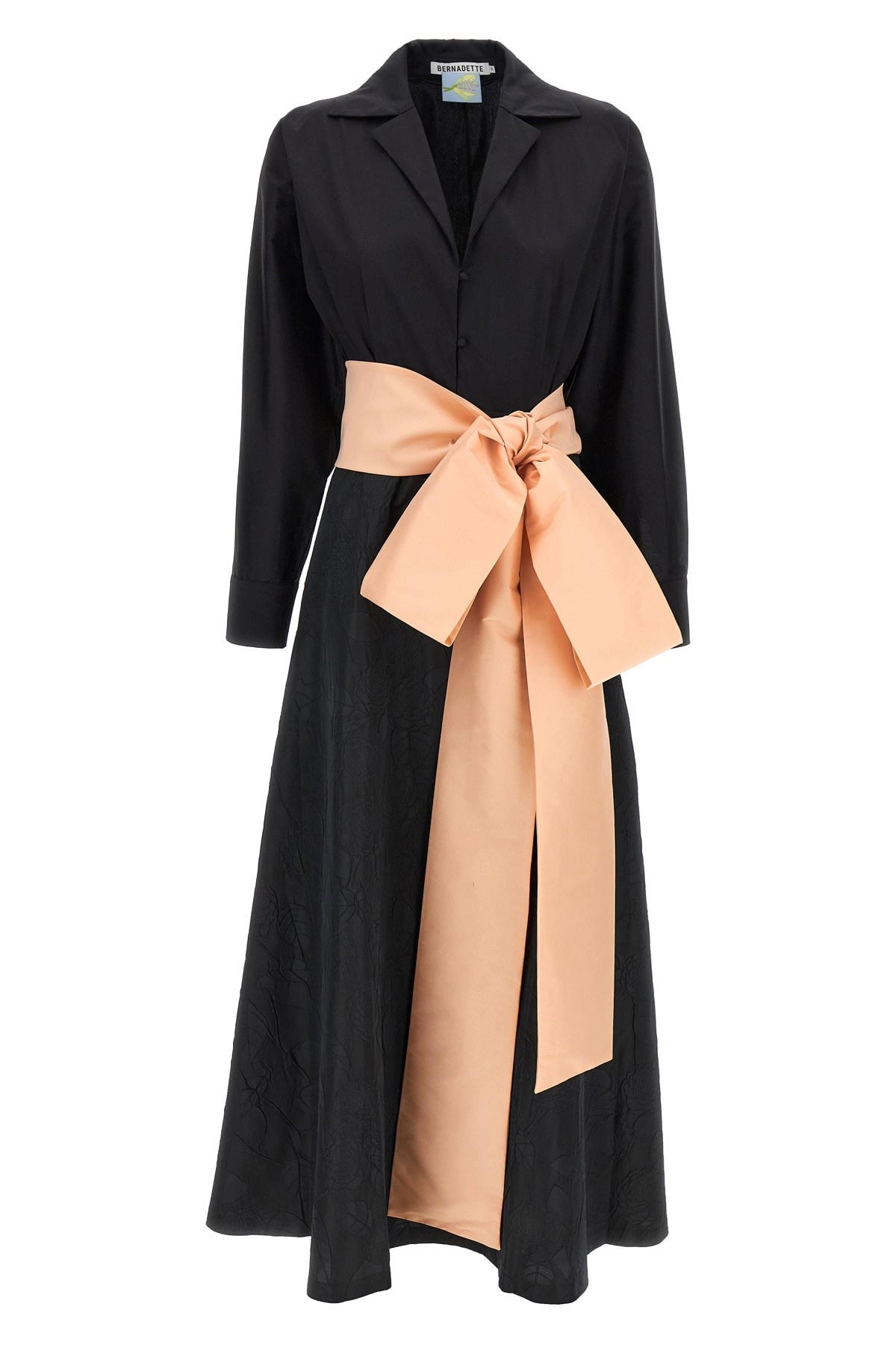 ワンピース BERNADETTE SS25 'Clarence' dress (HS25RTWDRESSCLAR F55) BERNADETTE Clarence belted organic cotton-blend poplin and