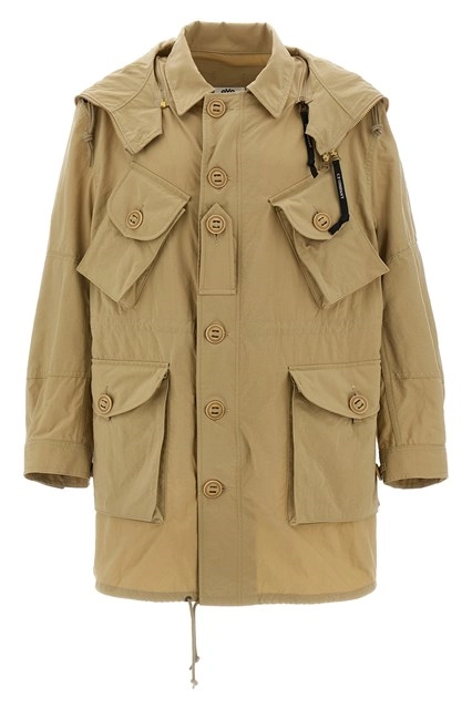 JUNYA WATANABE フーディーポンチョJS-T006 ベージュ JUNYA WATANABE フーディーポンチョJS-T006 ベージュ