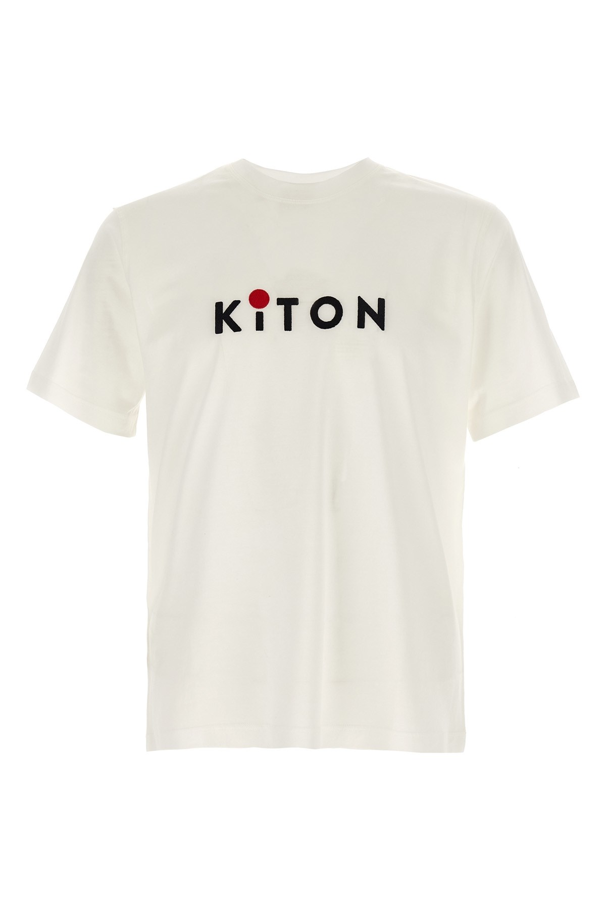 Shop Kiton Logo Embroidery T-shirt