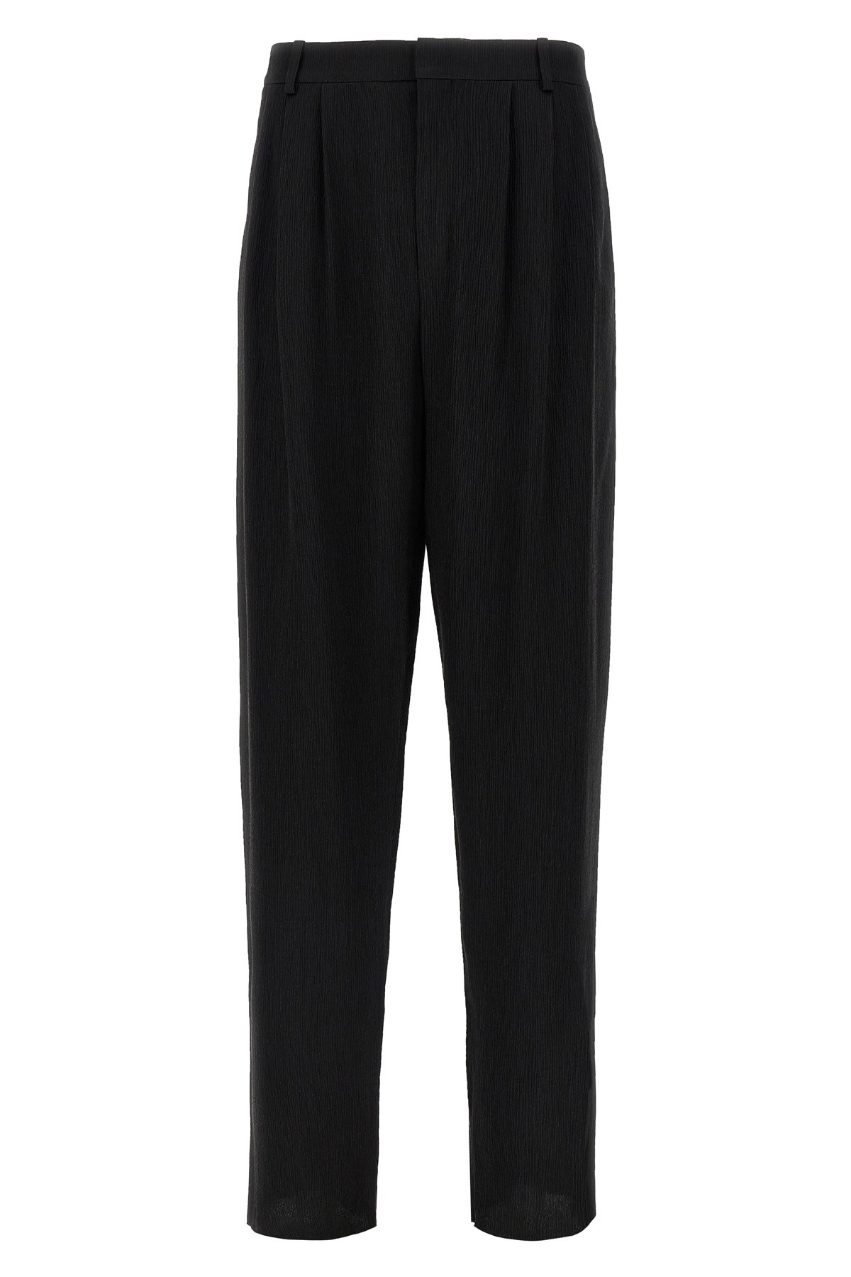 Saint Laurent Button Detailed Straight Leg Trousers
