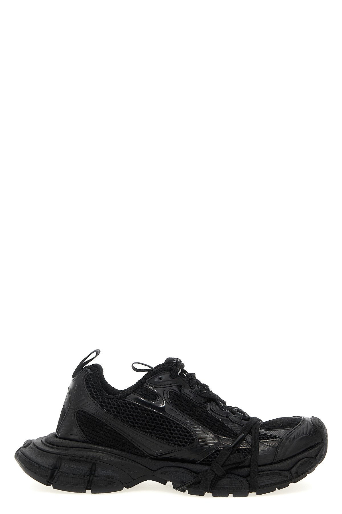 Balenciaga Men Black Mesh And Polyurethane 3xl Sneakers In Black