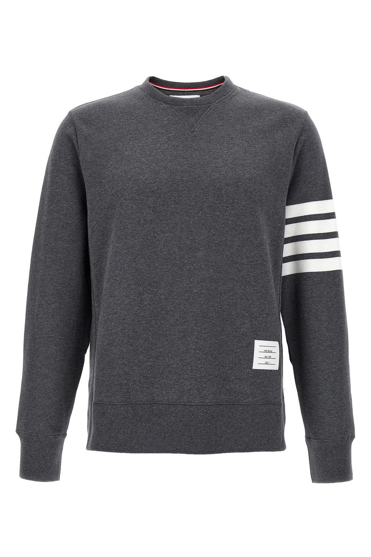 Thom Browne Classic Loopback 4-bar Sweatshirt Gray