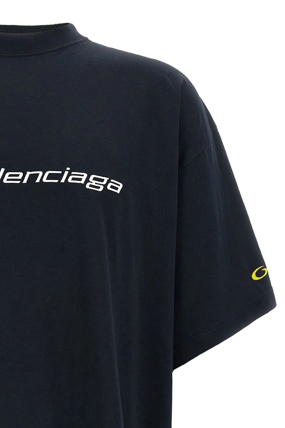 Balenciaga★25SS Logo embroidery 半袖Tシャツ 831305TSVD21569 Balenciaga Logo embroidery t-shirt available on julian