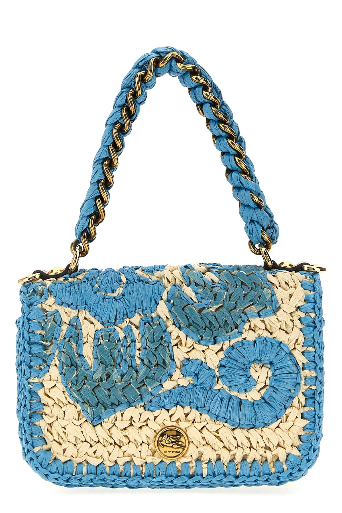Etro Light Blue Bond Small Crossbody Bag