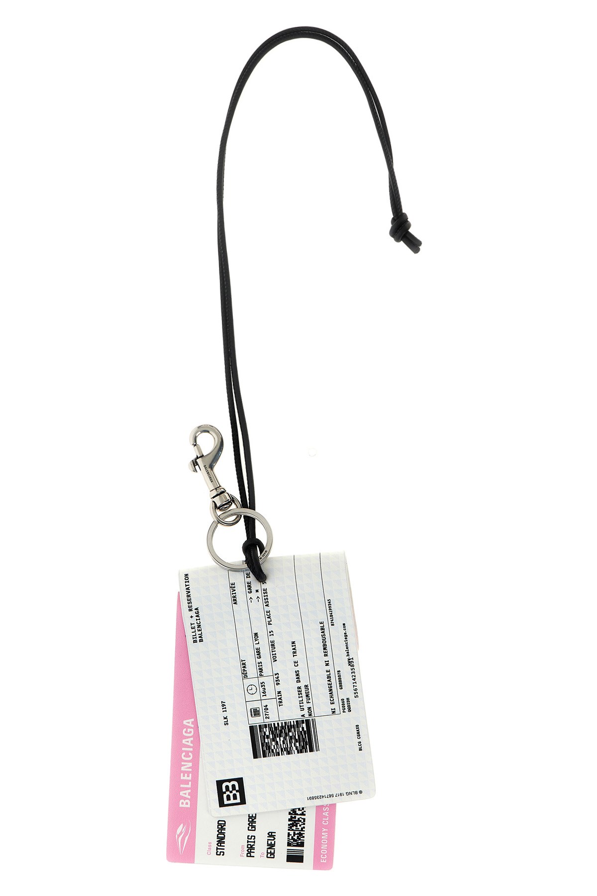 Balenciaga 'train Ticket' Keyring