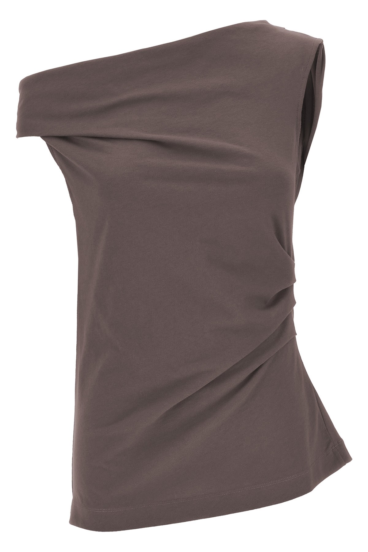 Dries Van Noten Grey Henray Top In Brown