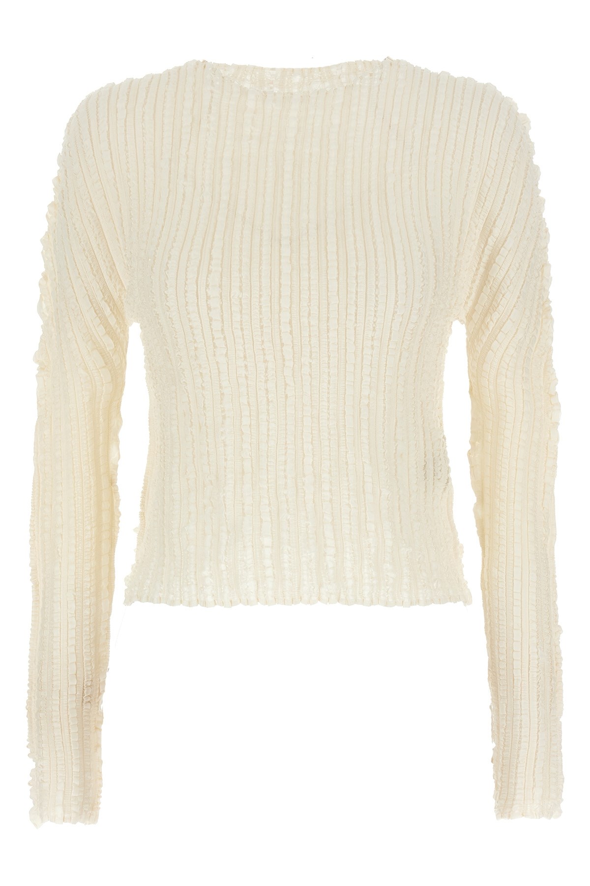 Issey Miyake Jellyfish Pleats Sweaters And Cardigans White