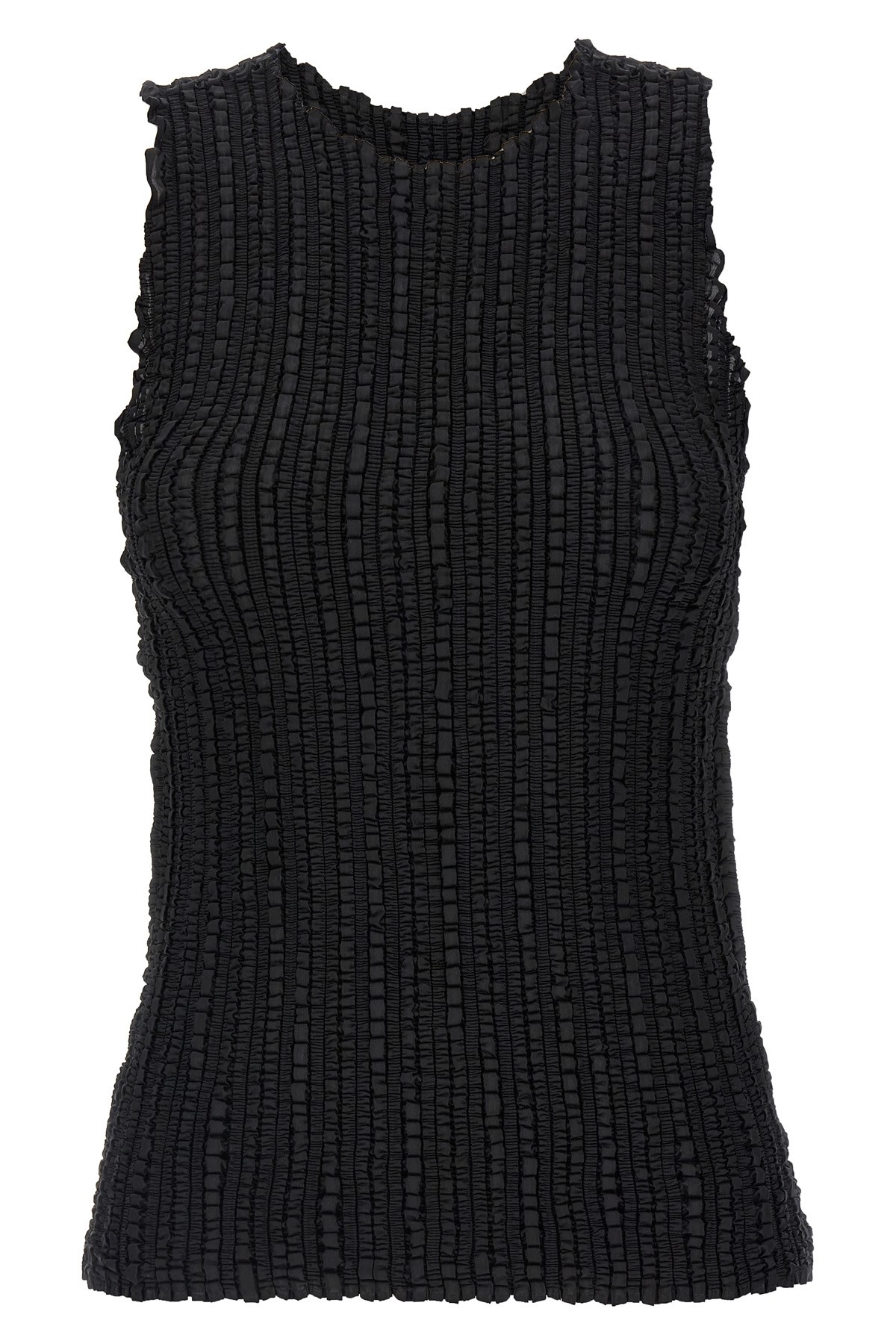 Issey Miyake Jellyfish Pleats Tops Black