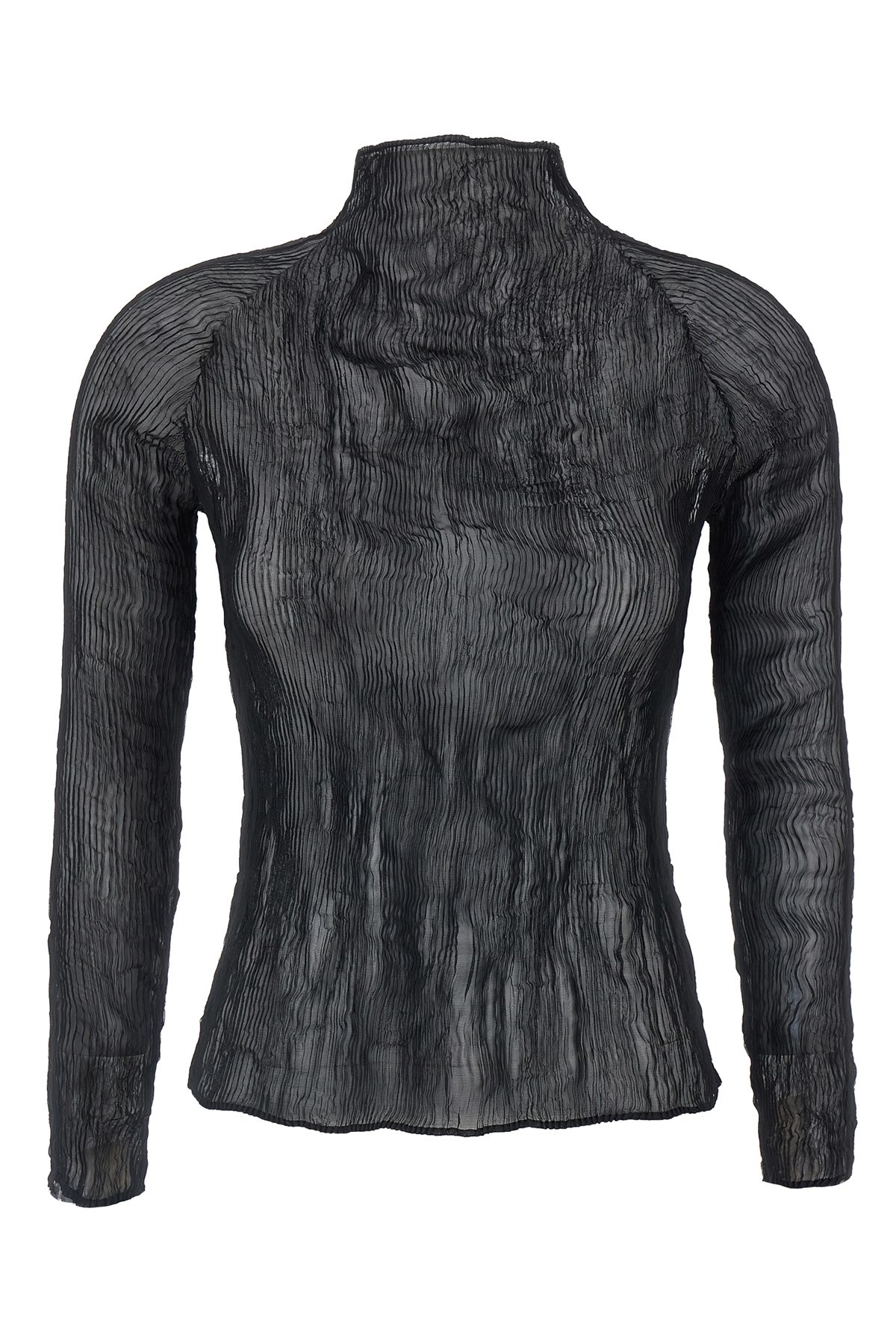 Issey Miyake Chiffon Twist-56 Sweaters And Cardigans Black