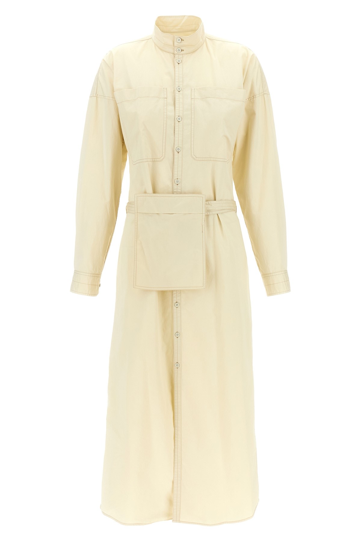 Lemaire Women Cotton Dress In Yellow