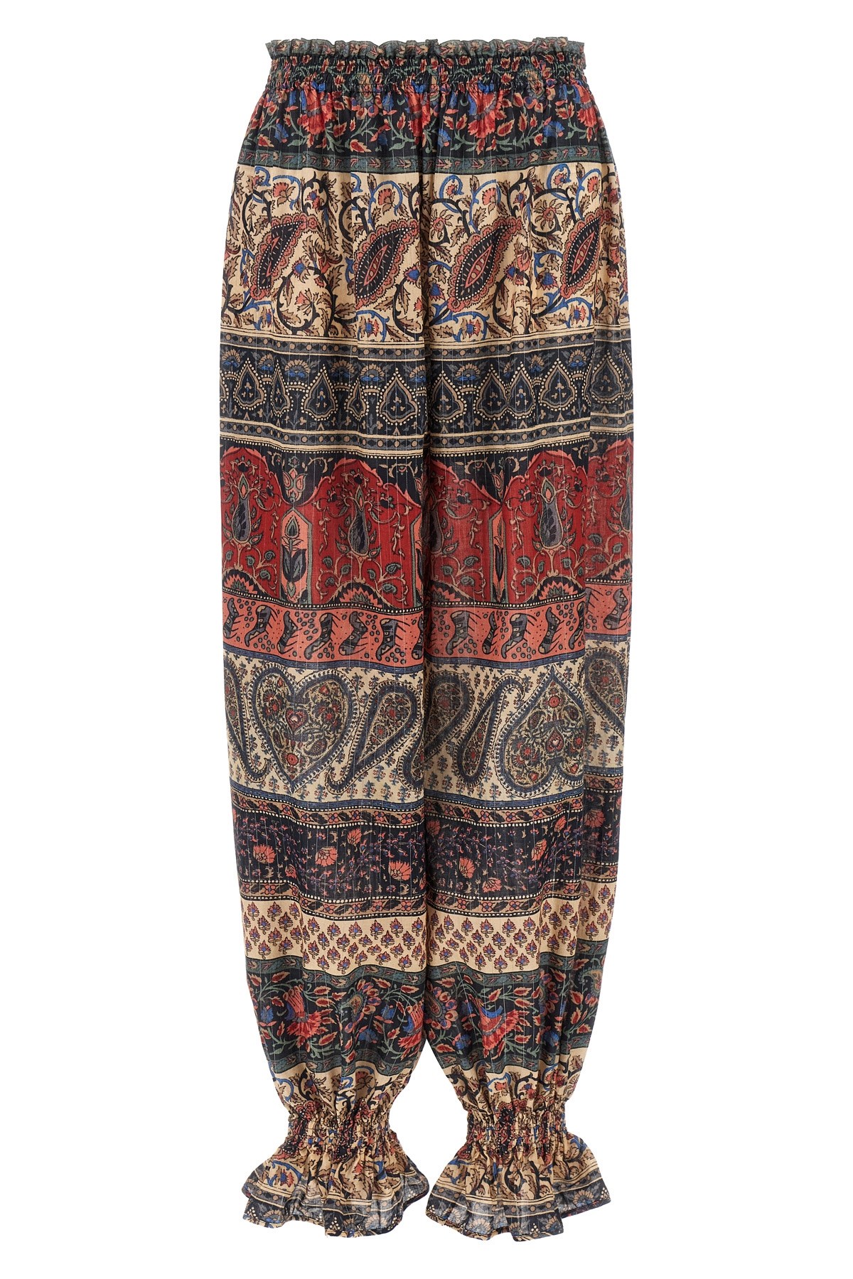 Valentino Garavani Cachemire Voyage Imaginaire Print Silk Georgette Pants