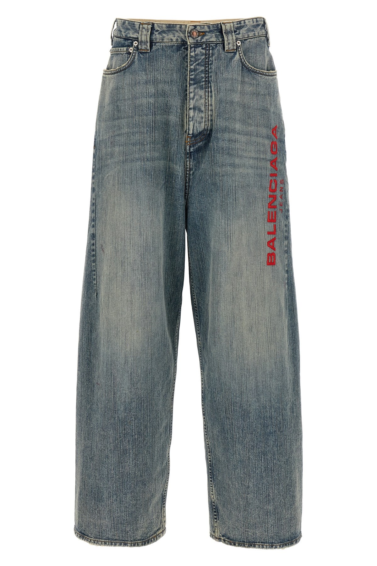 Balenciaga Logo Embroidery Jeans