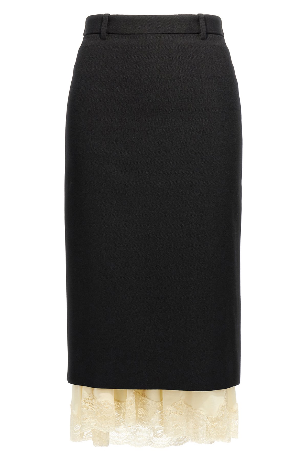 スカート BALMAIN SS25 'HW Rolled' skirt (EF1LA495LC62 0PA) Balmain Hw Rolled Skirt - Black - Women | EF1LA495LC620PA