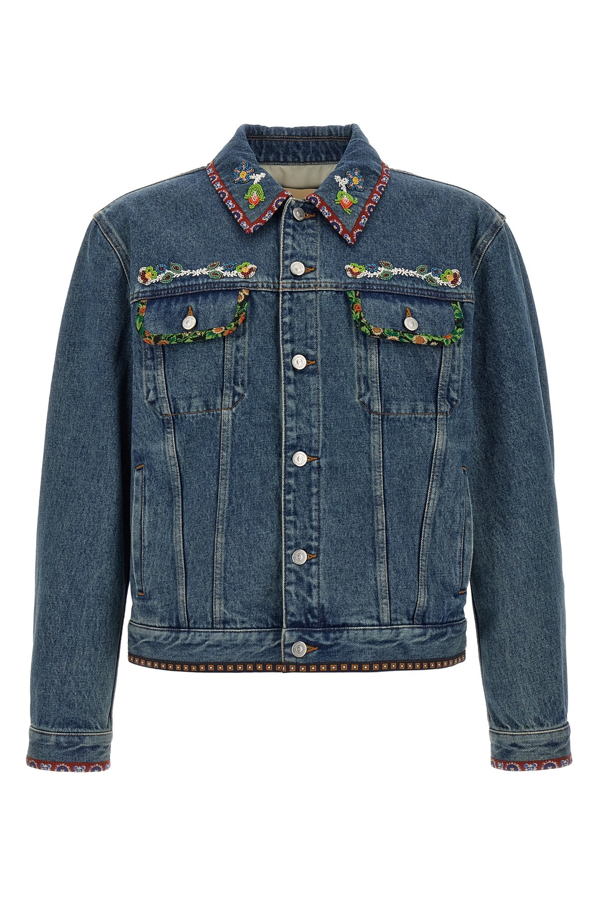 Valentino Denim Jackets Embroideries