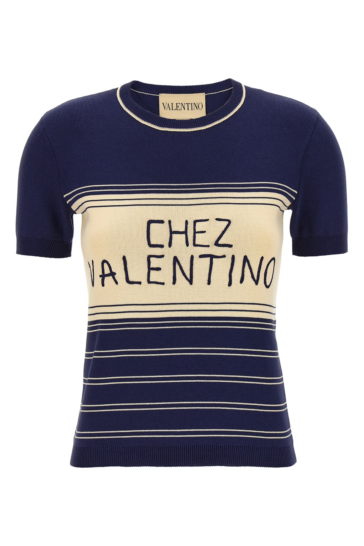 Valentino Garavani 'chez ' T-shirt In Blue