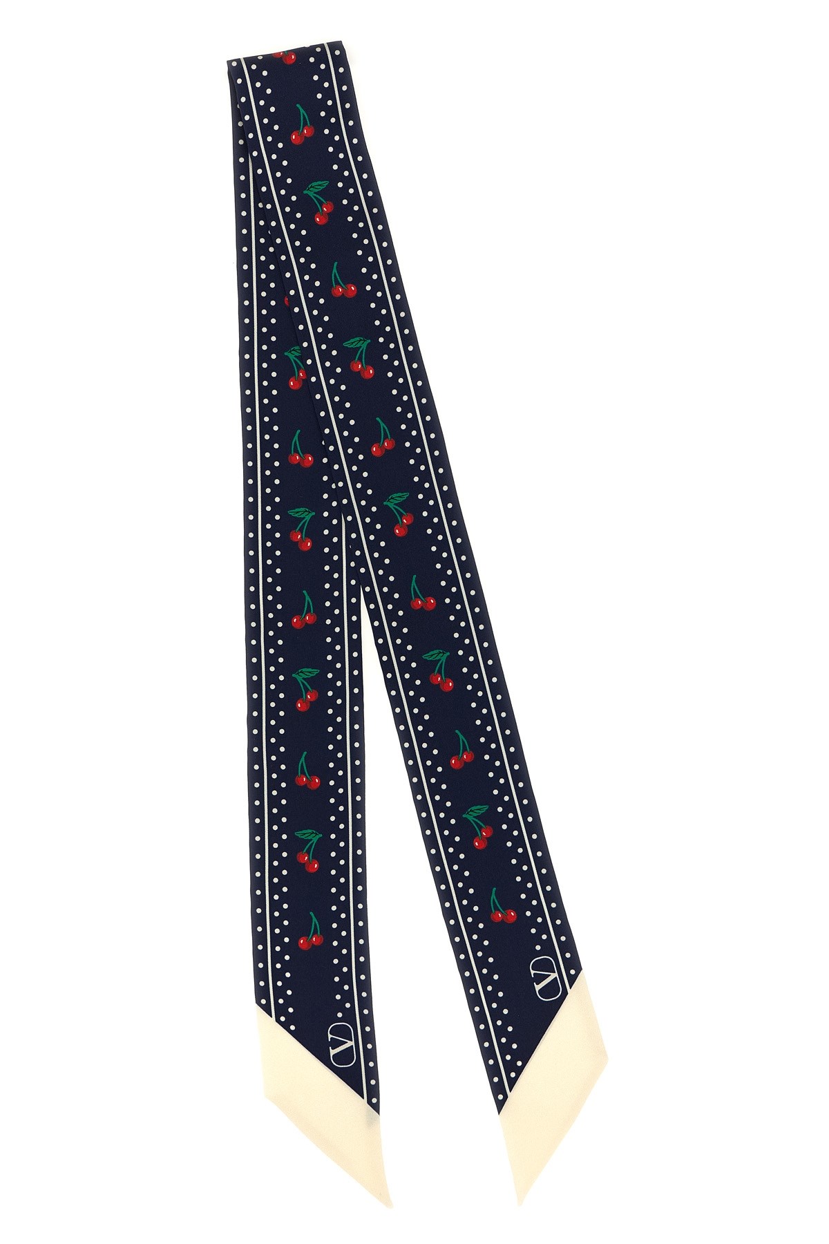 Valentino Cherryfic Silk Bandeau Scarf