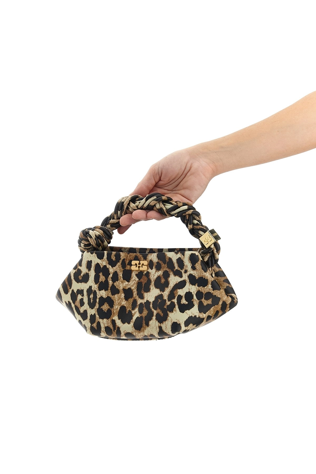トートバッグ Ganni FW25 'Bou Bag Mini Leopard' handbag (A6948 943) Leopard Mini GANNI Bou Bag | GANNI IT