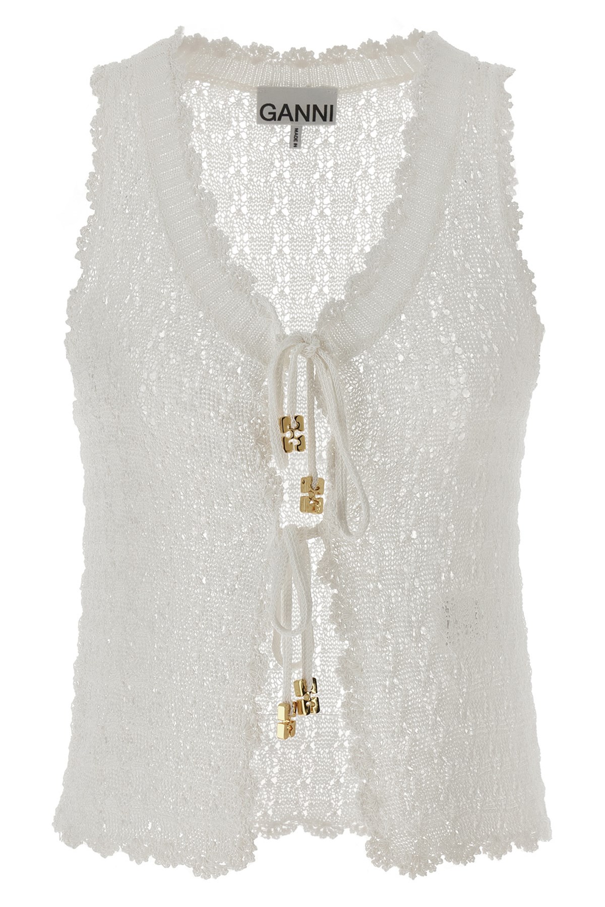 Ganni Maglieria In White
