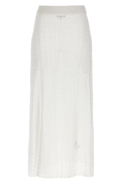 Ganni 'herringbone canvas' skirt available on julian-fashion
