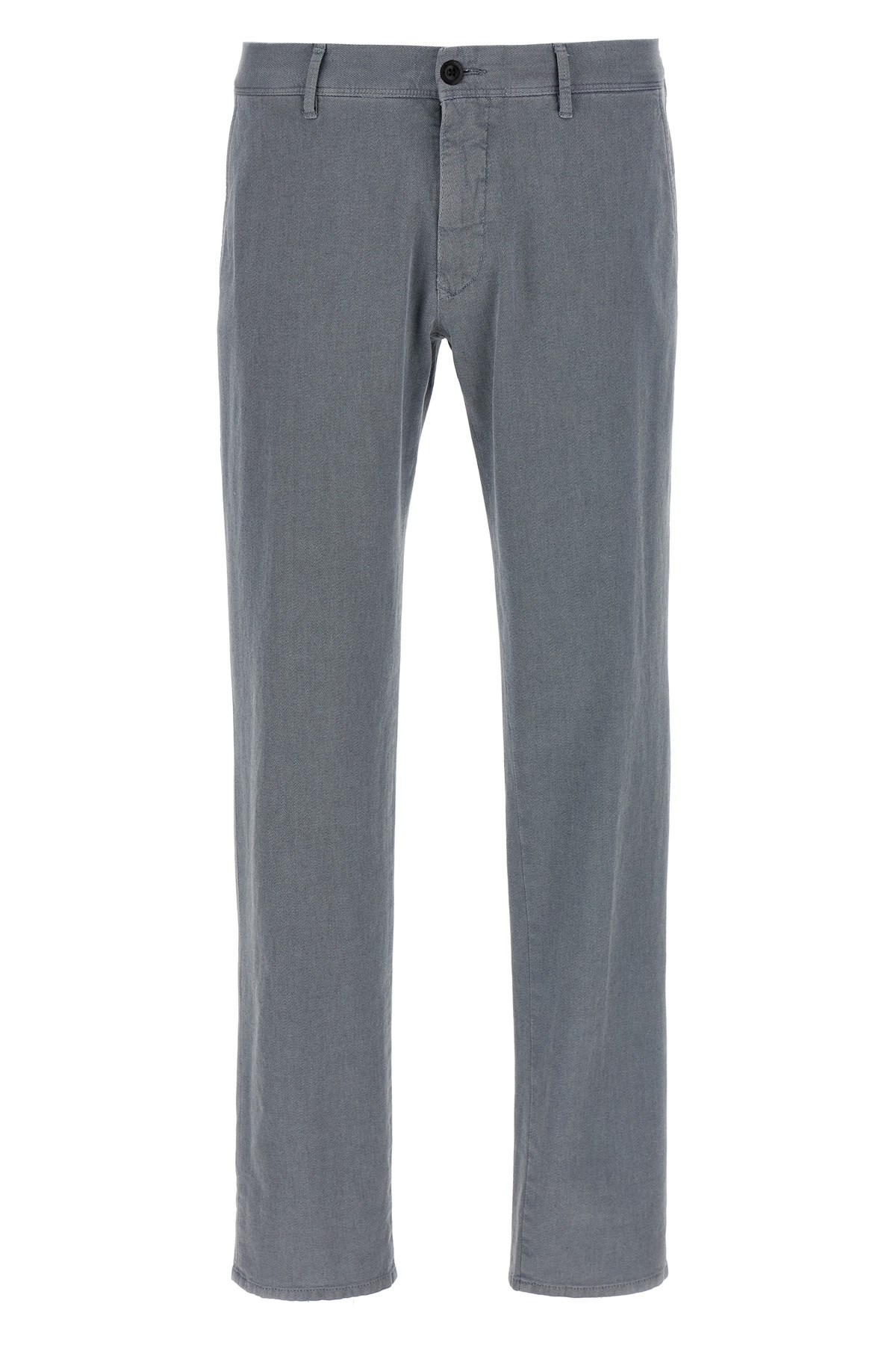 Incotex Cotton Twill Pants With Front And Back Pockets