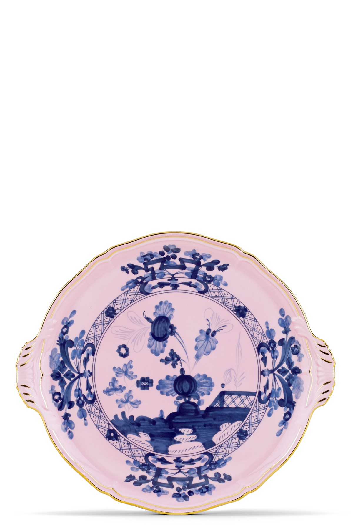 Ginori 1735 'oriente Italiano' Cake Plate ⌀ 30.5 Cm In Pink