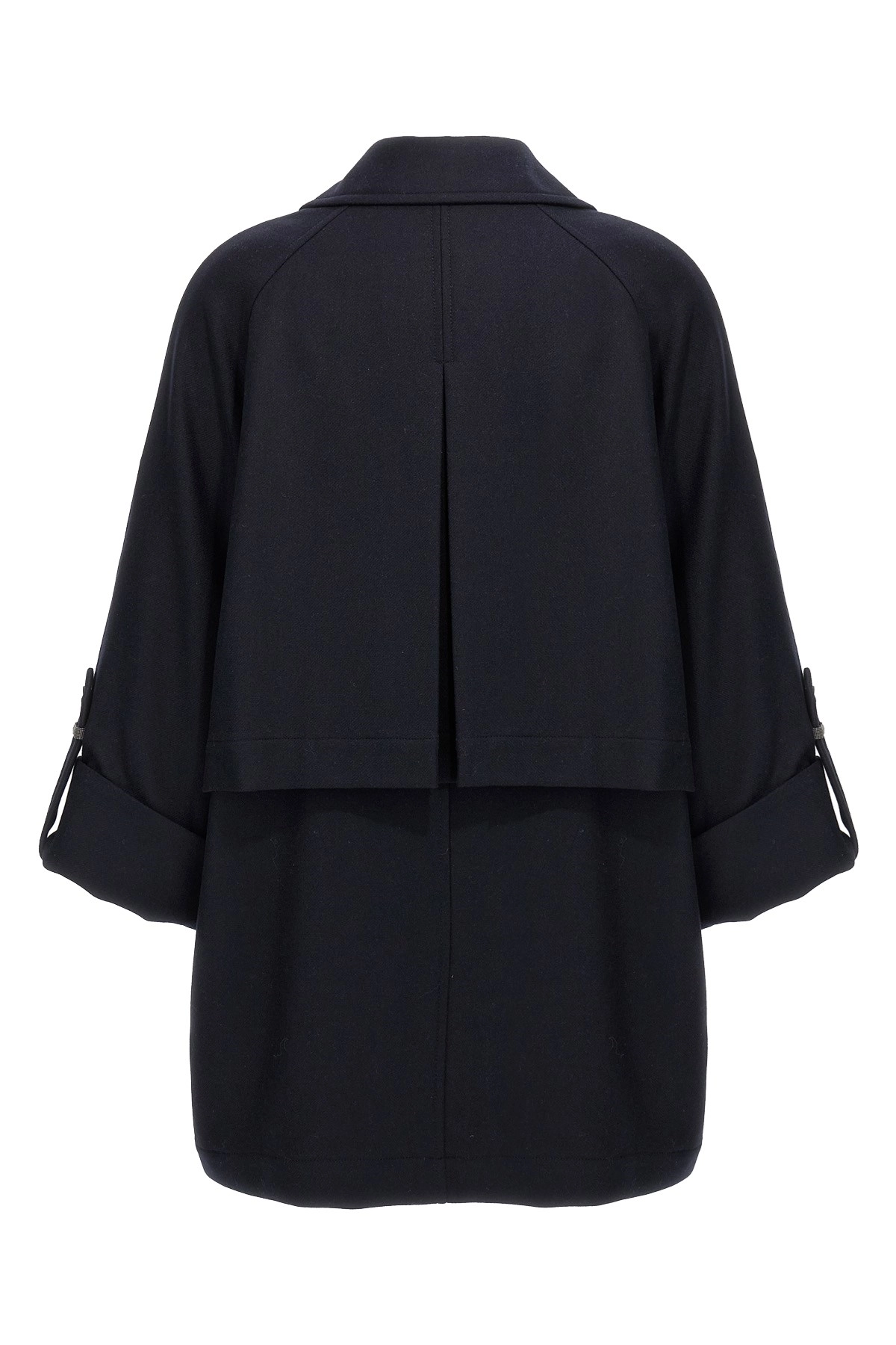 トレンチコート Brunello Cucinelli Shiny Cuff Details' Caban Coat Brunello cucinelli 'shiny cuff details' caban coat available