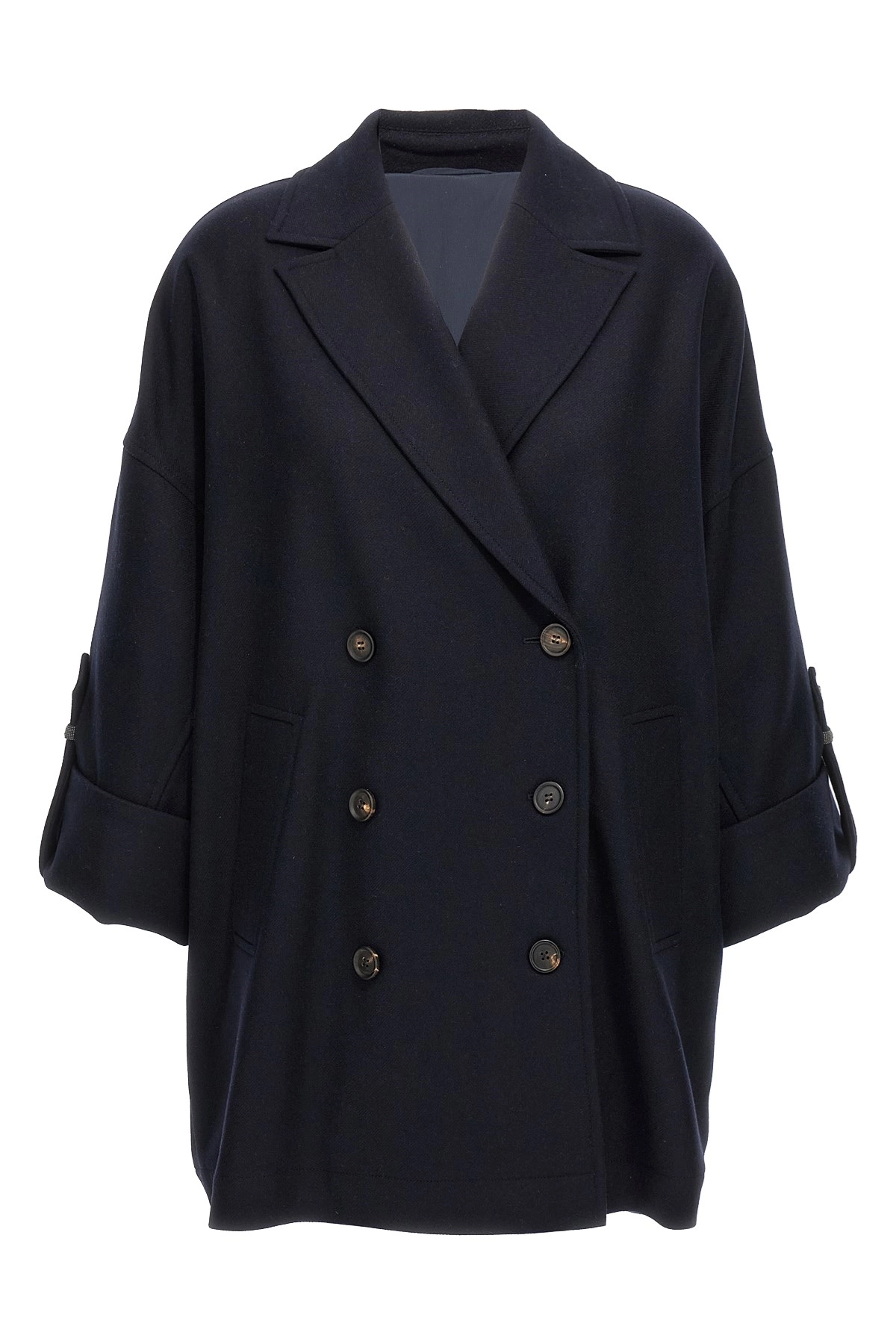 コート BRUNELLO CUCINELLI 'Shiny Cuff Details' caban coat Brunello cucinelli 'shiny cuff details' caban coat available